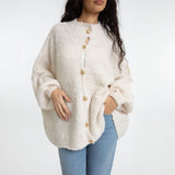 Bouclé Oversized Cardigan "CozyGlam"