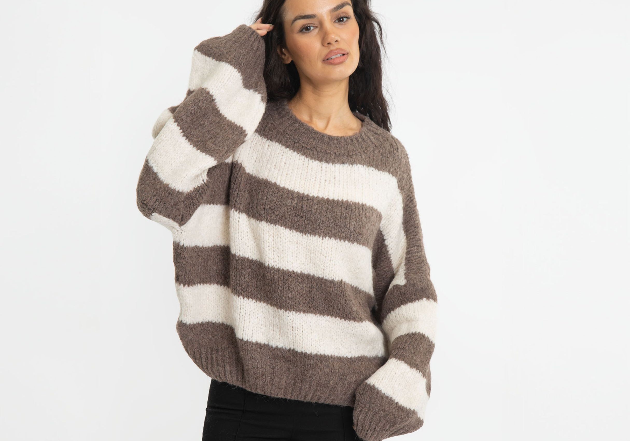 Gestreifter Pullover