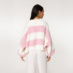 2er Pack Bold Stripes Oversized Cardigan Soft Rosa & Breezy Knit Cardigan - JEWELINA