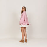 2er Pack Oversized Cardigan "CozyGlam" Black & Soft Rosa - JEWELINA