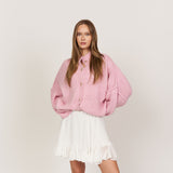 2er Pack Oversized Cardigan "CozyGlam" Soft Rosa & Beige - JEWELINA