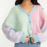 Pastell Velvet Oversized Cardigan