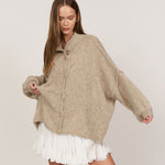 3er Pack Oversized Cardigan "CozyGlam" Soft Rosa/ Beige / Black - JEWELINA