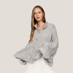 4er Pack Oversized Cardigan "CozyGlam" Light Grey, Creme, Black, Beige - JEWELINA