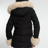 Winterjacke mit Kunstfell-Kapuze