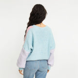 Pastell Velvet Oversized Cardigan