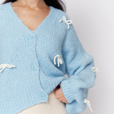 Oversize Mini Schleifen Cardigan