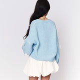 Oversize Mini Schleifen Cardigan