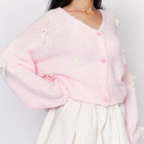 Oversize Mini Schleifen Cardigan