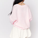 Oversize Mini Schleifen Cardigan