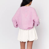 Oversize Mini Schleifen Cardigan