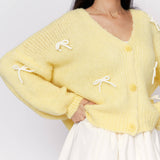 Oversize Mini Schleifen Cardigan