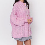 Oversize Zopfmuster Cardigan