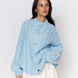 Oversize Zopfmuster Cardigan