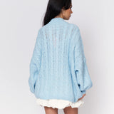 Oversize Zopfmuster Cardigan