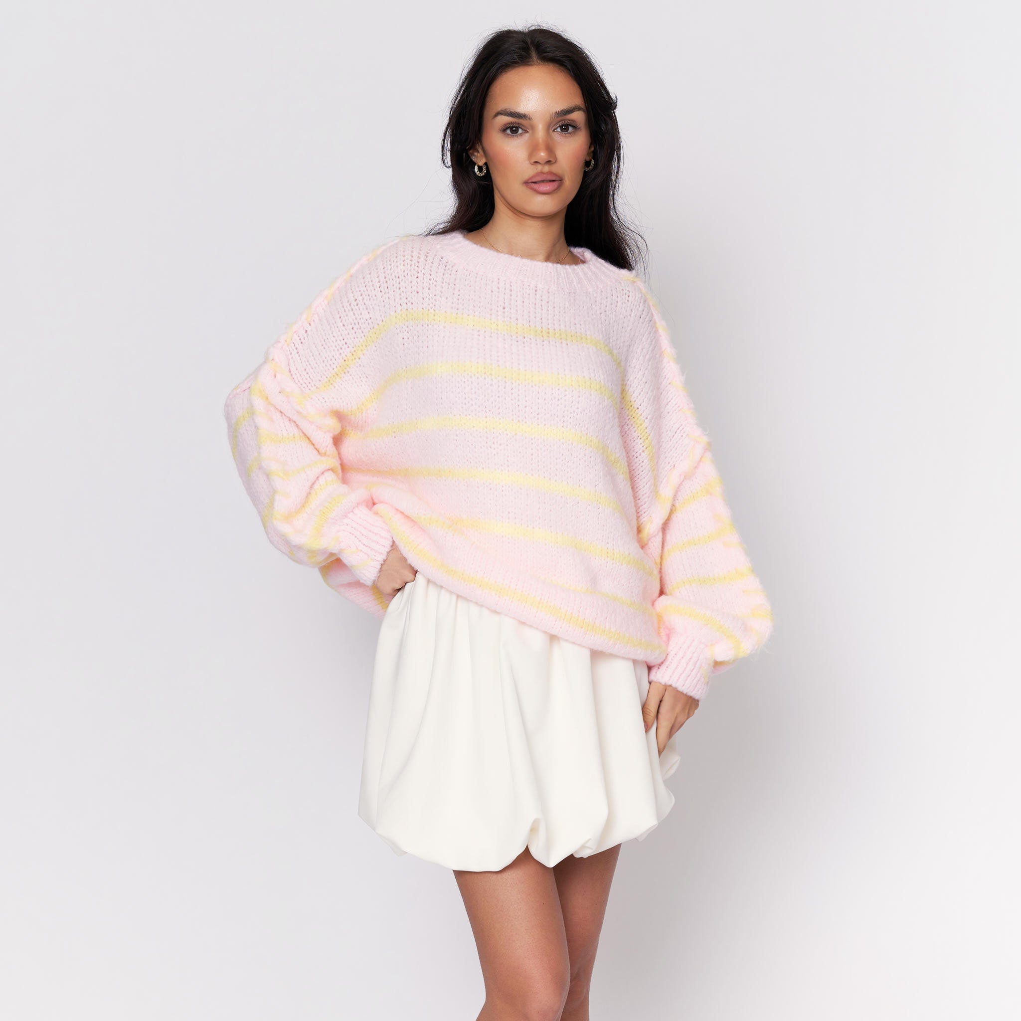 Oversize Cozy Stripes Pullover