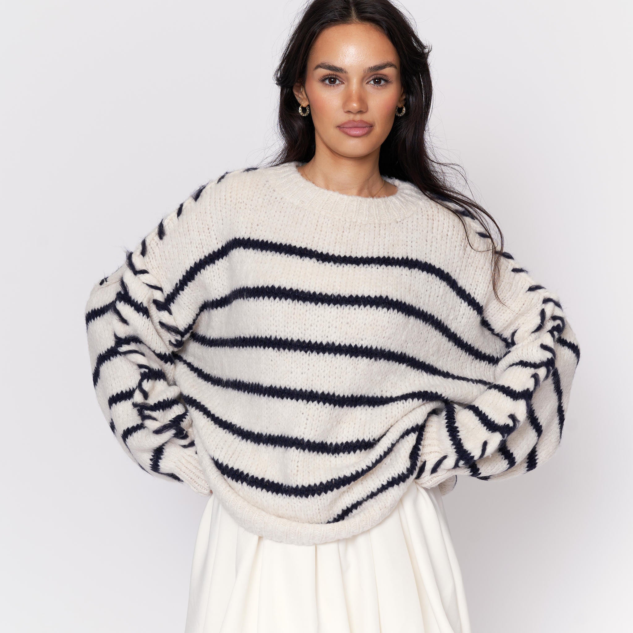 Oversize Cozy Stripes Pullover