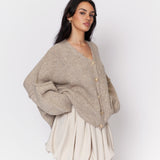 CozyGlam Oversize V-Cardigan