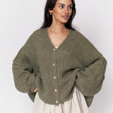 CozyGlam Oversize V-Cardigan