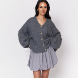 CozyGlam Oversize V-Cardigan