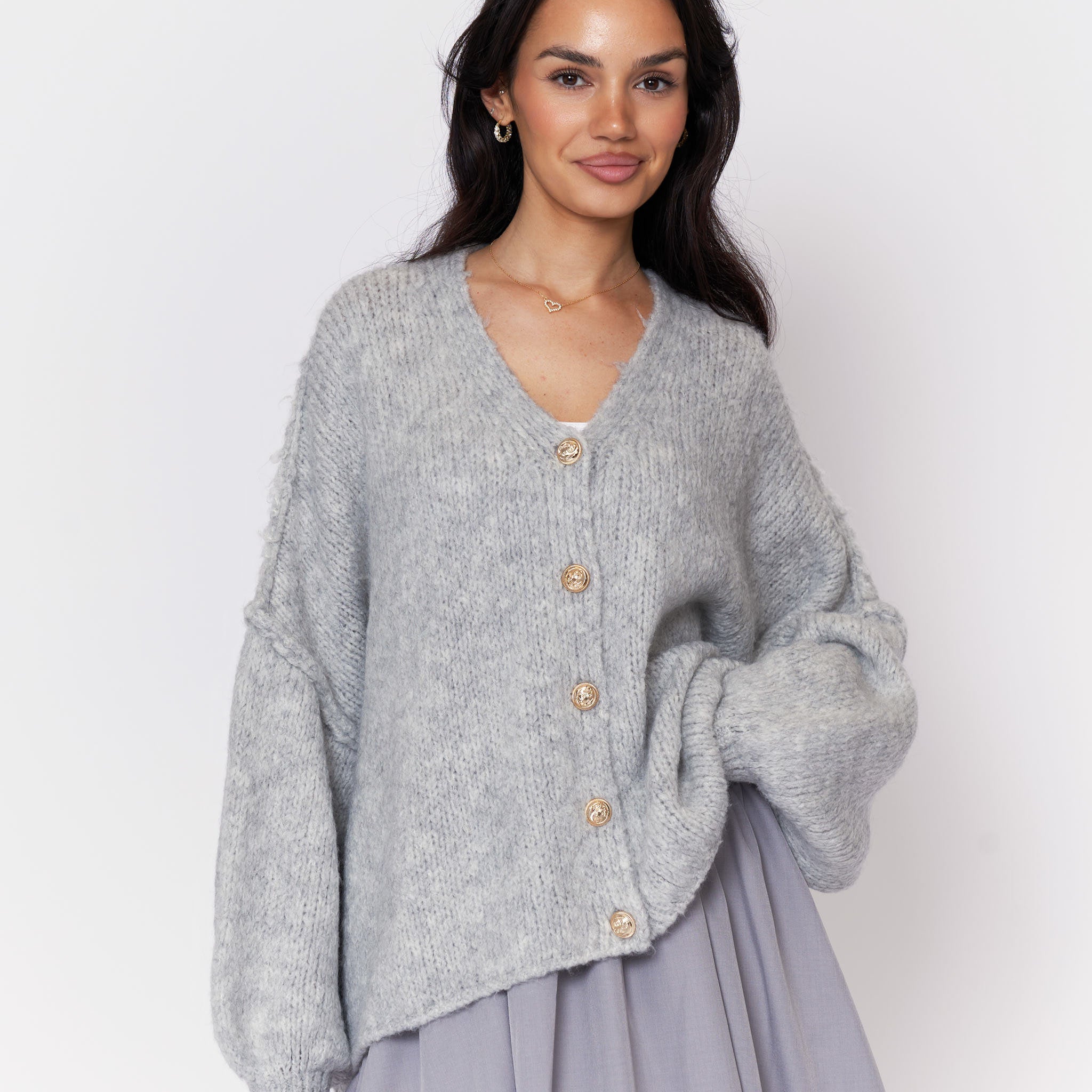 CozyGlam Oversize V-Cardigan