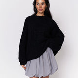 Softer Oversize Pullover mit Zopfmuster