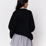 Softer Oversize Pullover mit Zopfmuster