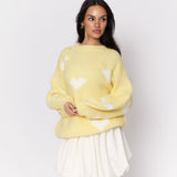 Oversize Herz Pullover