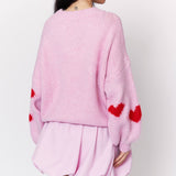 Oversize Herz Pullover