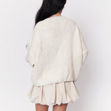 Oversized Cardigan mit Schleifen