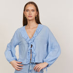 Bluse zum Binden - JEWELINA