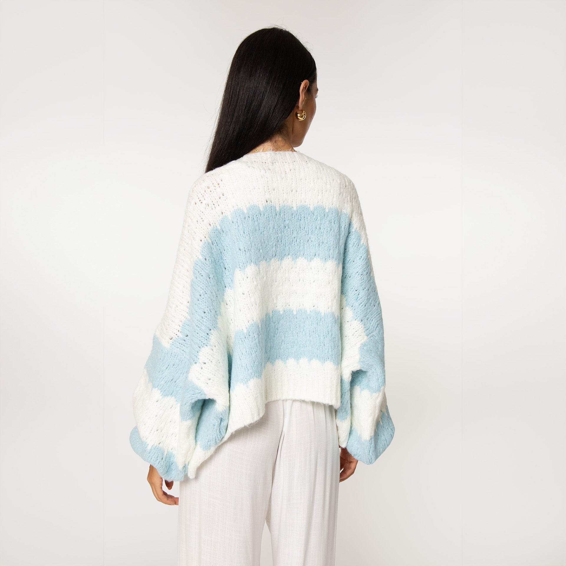 Bold Stripes Oversized Cardigan - JEWELINA