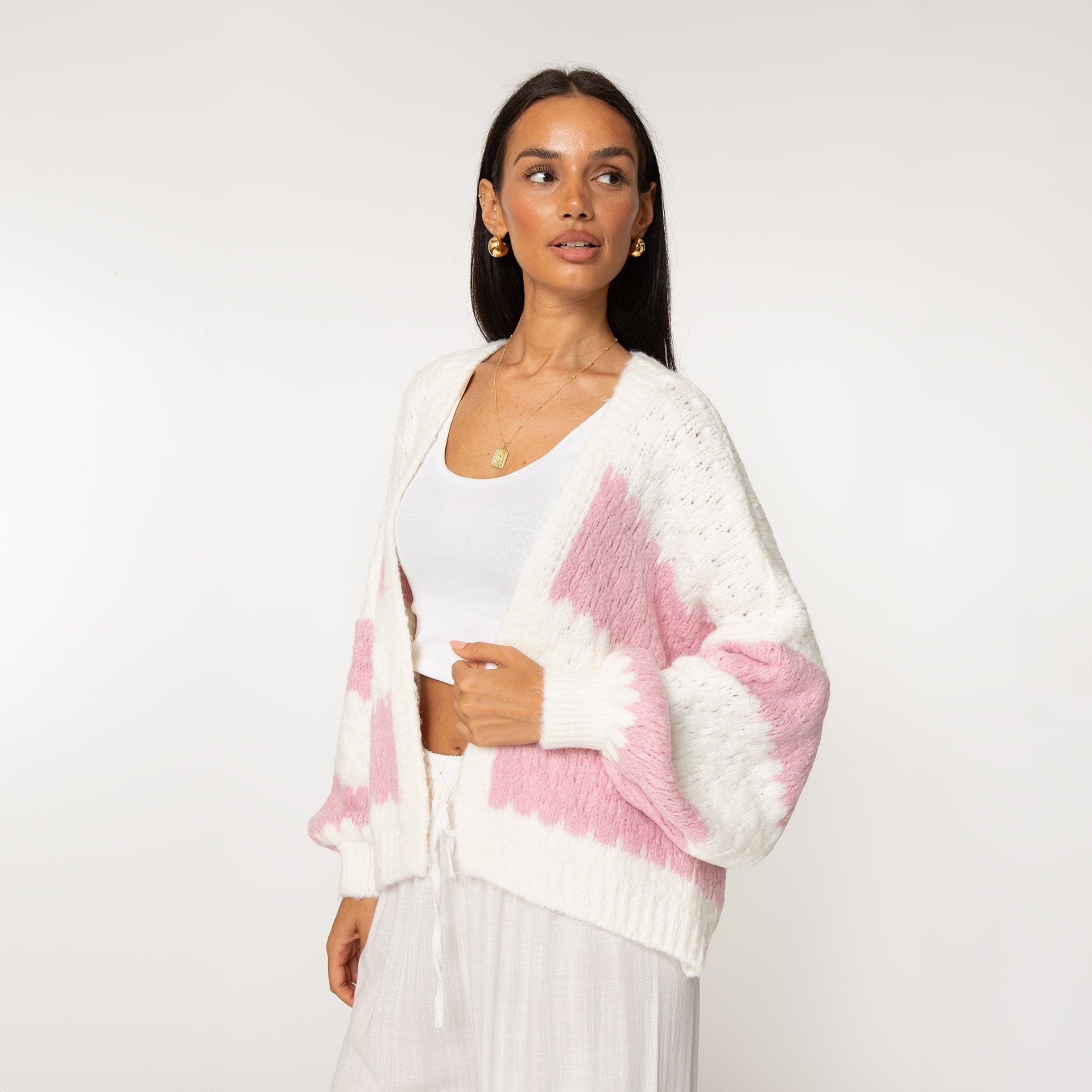 Bold Stripes Oversized Cardigan - JEWELINA