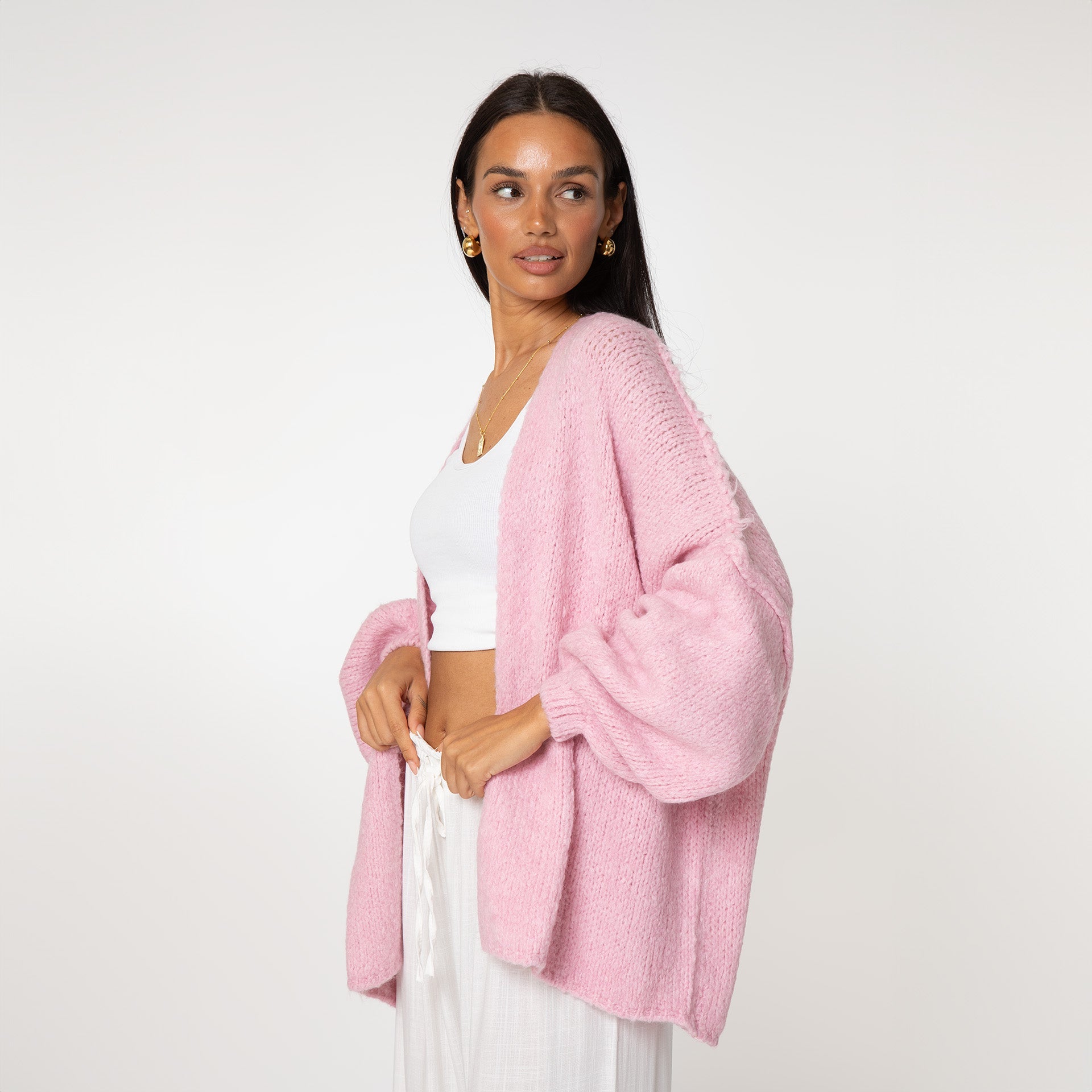 Casual Oversized Cardigan - JEWELINA