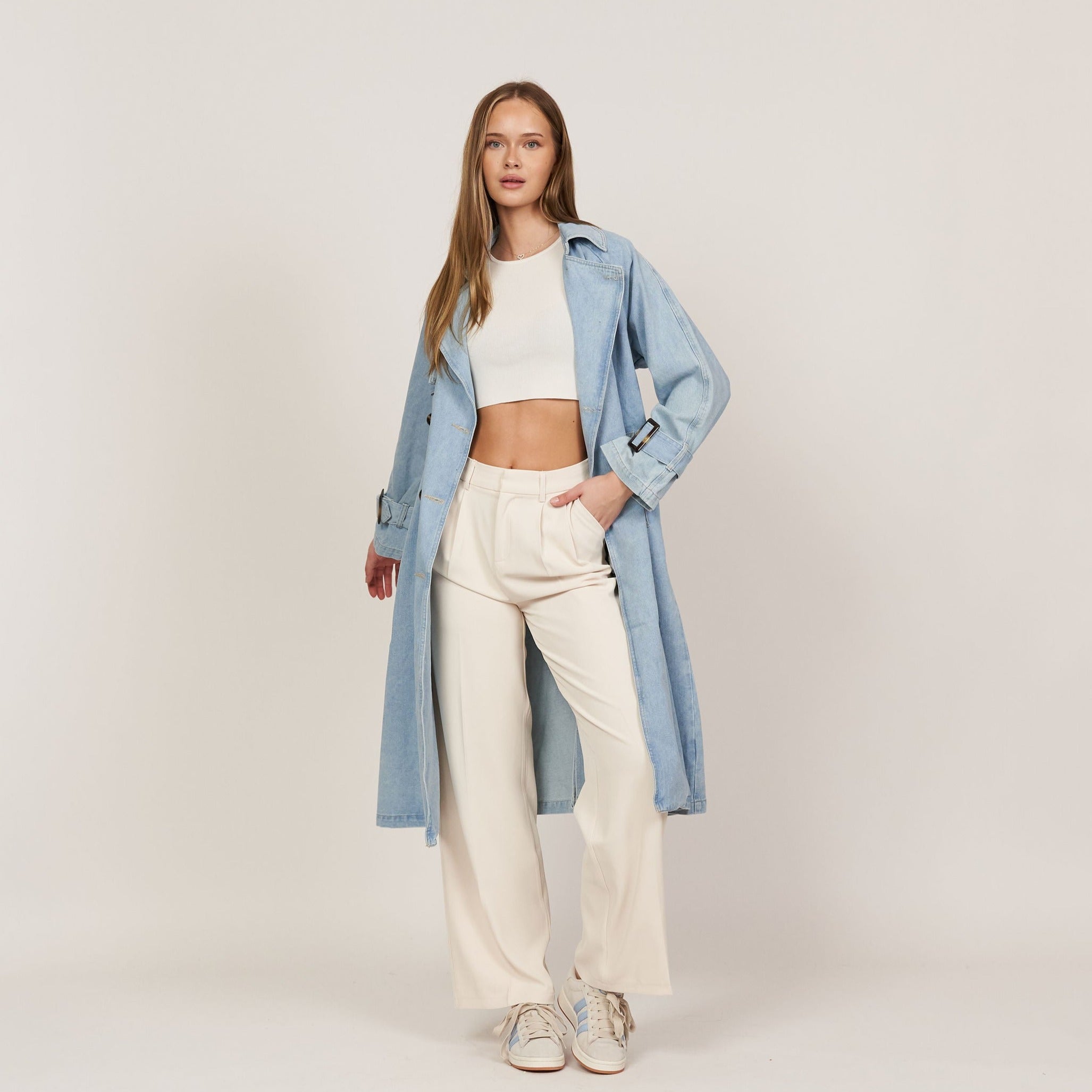 Denim Trenchoat - JEWELINA