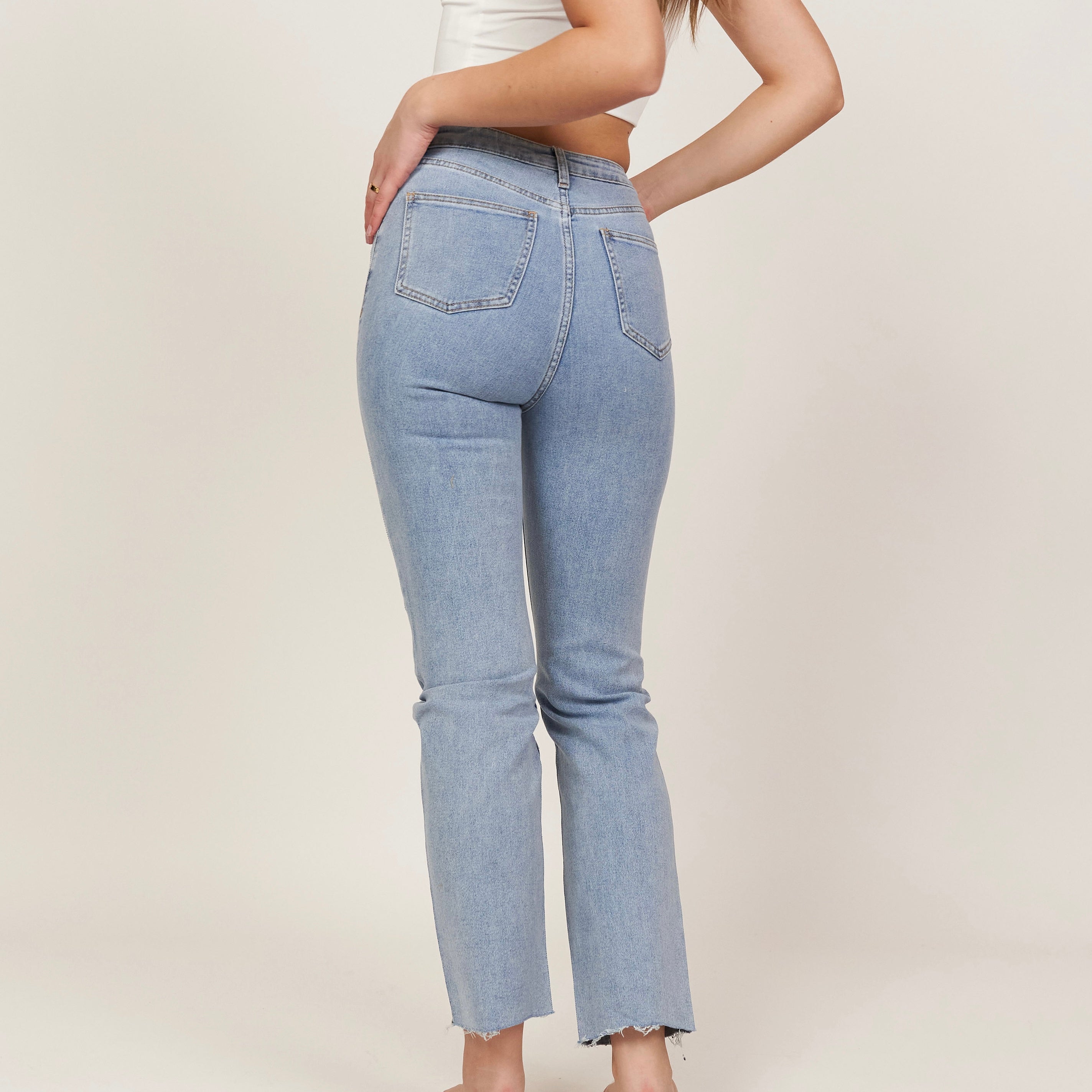 Diamonds Straight Stetch Jeans - JEWELINA