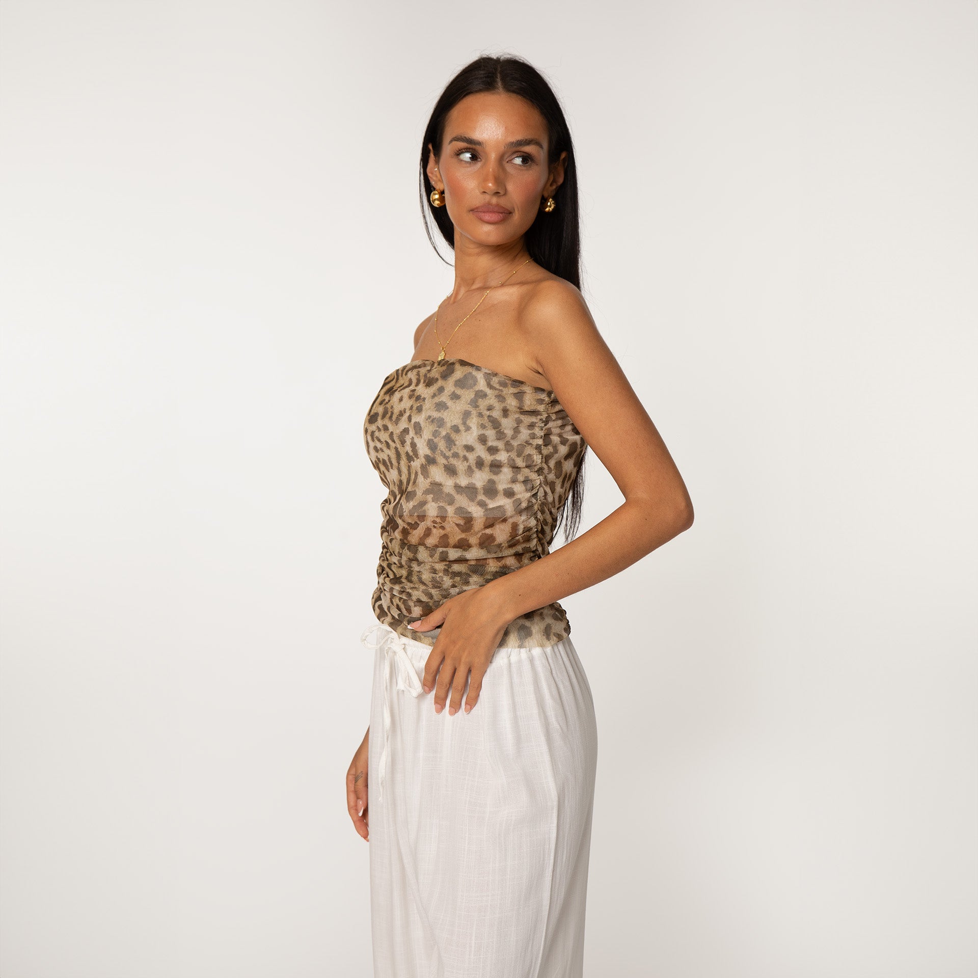 Leopard Bandeau Top - JEWELINA