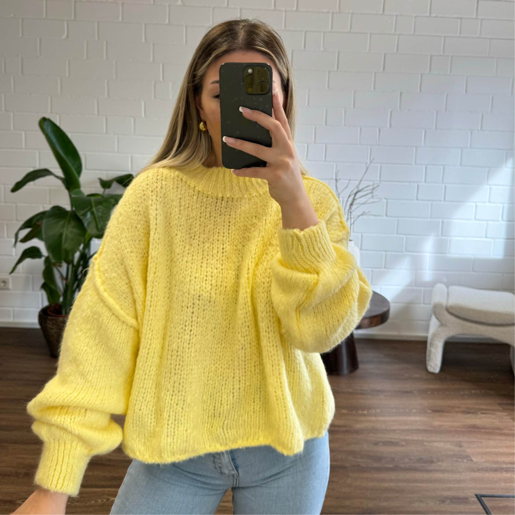 Oversize Crop Pullover "CasualCozy" - JEWELINA