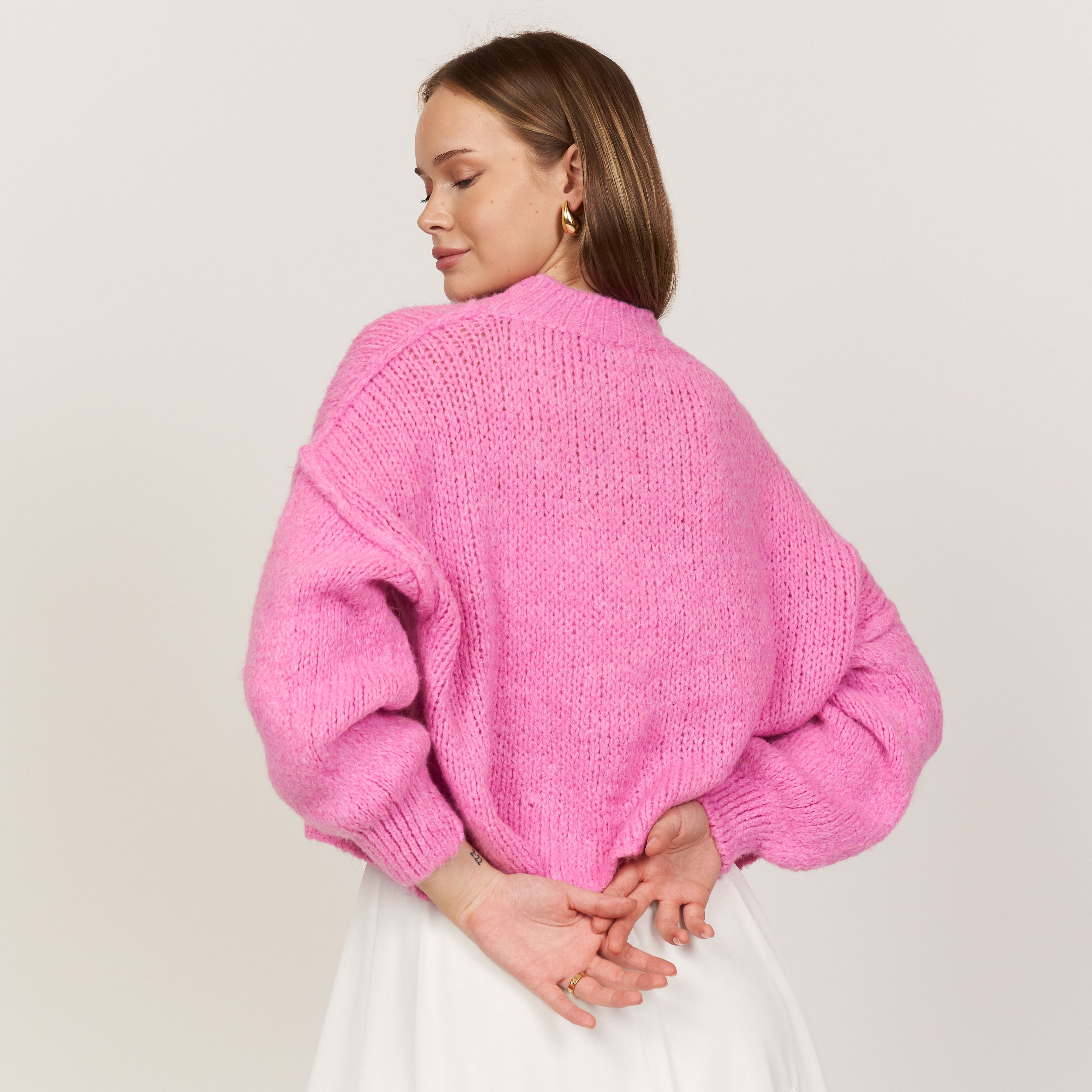 Oversize Crop Pullover "CasualCozy" - JEWELINA