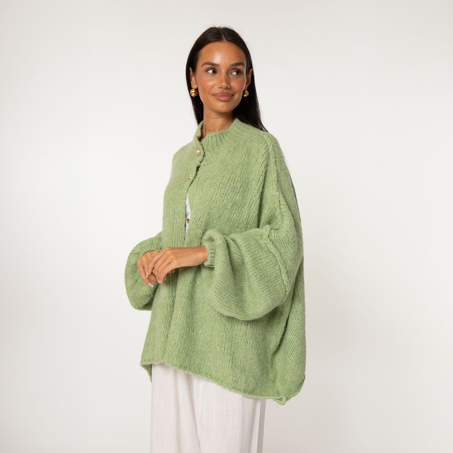 Oversized Cardigan "CozyGlam" - JEWELINA