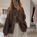 Oversized Cardigan "CozyGlam" - JEWELINA